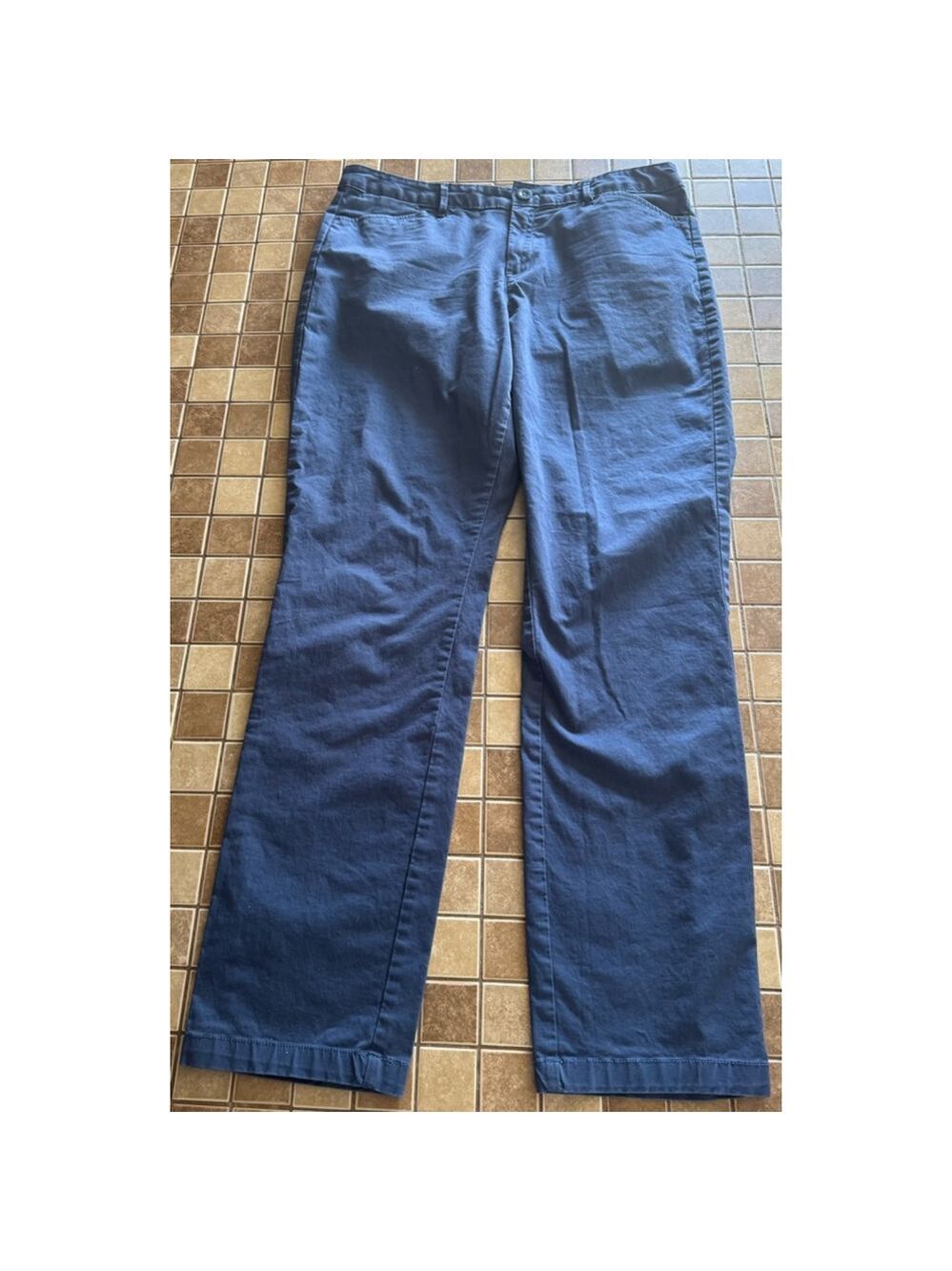 Women's Eddie Bauer Straight Leg Chino Pants Size 12 Blue